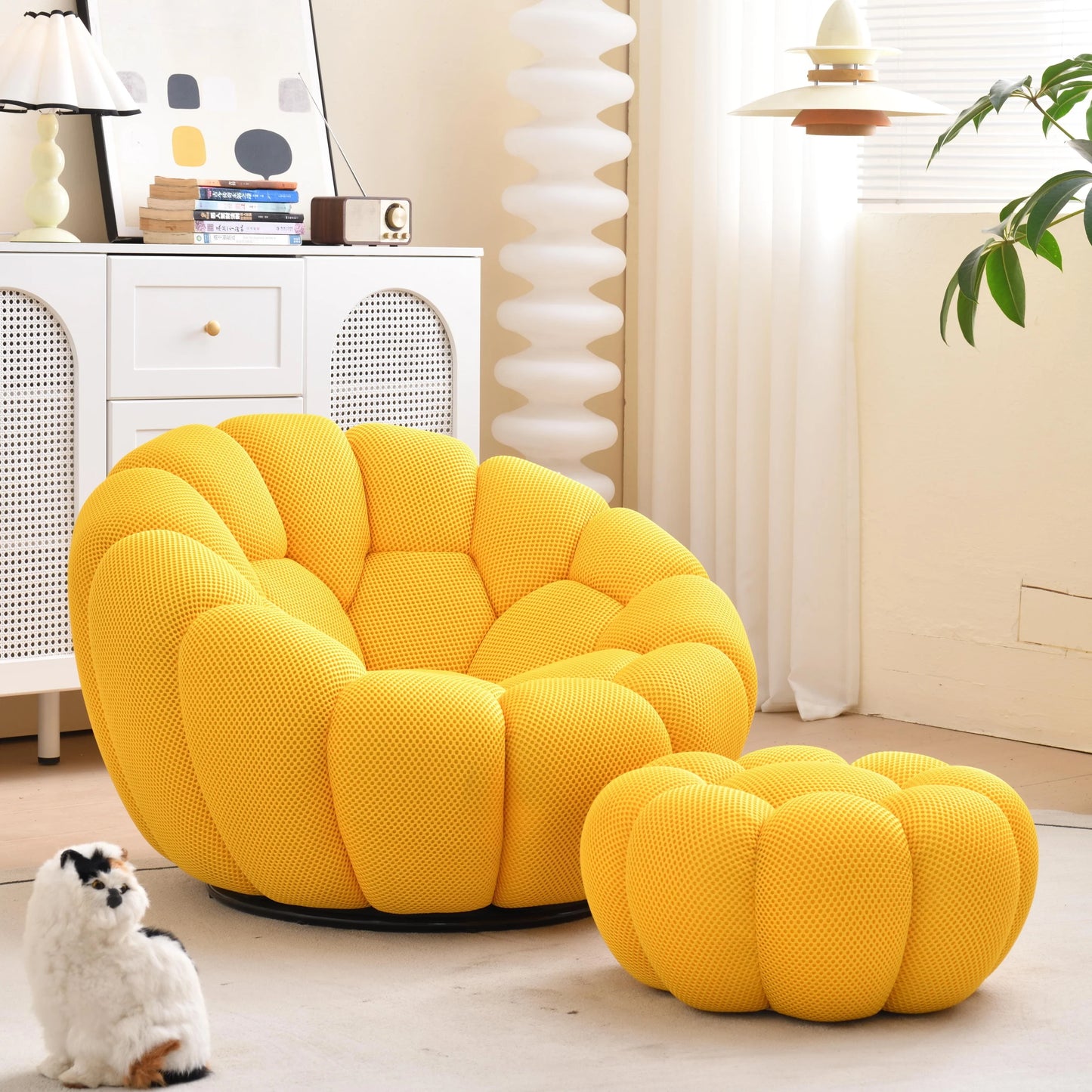 Football bubble lazy sofa living room balcony rotatable single Rochburg creative leisure chair sofa Internet celebrity